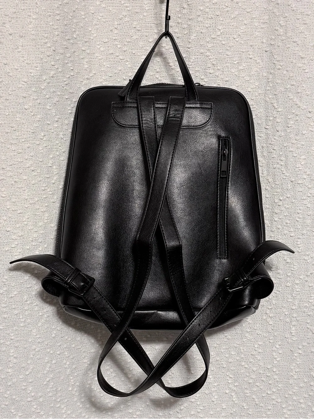 Pink Cove Black Backpack - Minimal Everyday Bag